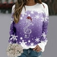 thumbnail image 2 of Women Blouses 9 Decorated Ladies Sweatshirts Womens Sweaters Zip up Women S Hoodies Zip up Sleeveless Sweatshirts Womens Casual Long Sleeve Half Pullover Sweater Pullover Hoodies with Purple L, 2 of 4