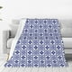 thumbnail image 1 of Balery Blue And White Porcelain Chinaware Manta de Felpa Suave y Acogedora – Cobija de Franela Aterciopelada para Cama, Lavable y Cálida para Sofá, Mascotas, Transpirable-60"x50", 1 of 7
