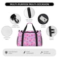 thumbnail image 4 of Disketp Donuts Bolsa de Viaje Tipo Duffle, Bolso de Mano para Fin de Semana para Mujer, Bolsa de Gimnasio Ligera para Hombre, Esencial para Viajes, 4 of 7