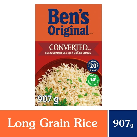 BEN'S ORIGINAL CONVERTED Long Grain Parboiled Rice, 907g Box, Perfect Every Time™