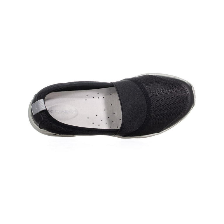 Womens Easy Spirit Twist2 Slip On Sneakers Black Walmart