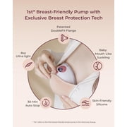 Momcozy M5 Lite Wearable Breast Pump - Electric, Hands-Free, DoubleFit Flange, 3 Modes & 9 Levels, 24mm, 2-Pack