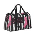 thumbnail image 2 of Disketp Ribbon Breast Cancer Awareness Bolsa de Viaje Tipo Duffle, Bolso de Mano para Fin de Semana para Mujer, Bolsa de Gimnasio Ligera para Hombre, Esencial para Viajes, 2 of 7