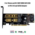 thumbnail image 3 of 1 2 SATA SSD 3 en Msata PCIE M. NVME a PCI Express 4X SATA3 Apapter, 3 of 6