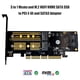thumbnail image 4 of 3 in 1 Msata PCIE M.2 NVME SATA SSD to PCI Express 4X SATA3 Apapter, 4 of 6