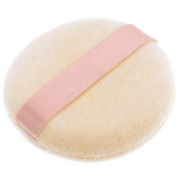 Women Facial Cosmetic Tool Round Light Pink Sponge Powder Puff