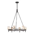 thumbnail image 4 of Alora Lighting CH338632VBCC Lucian 6 Light 32" Wide Ring Chandelier - Vintage Brass /, 4 of 5