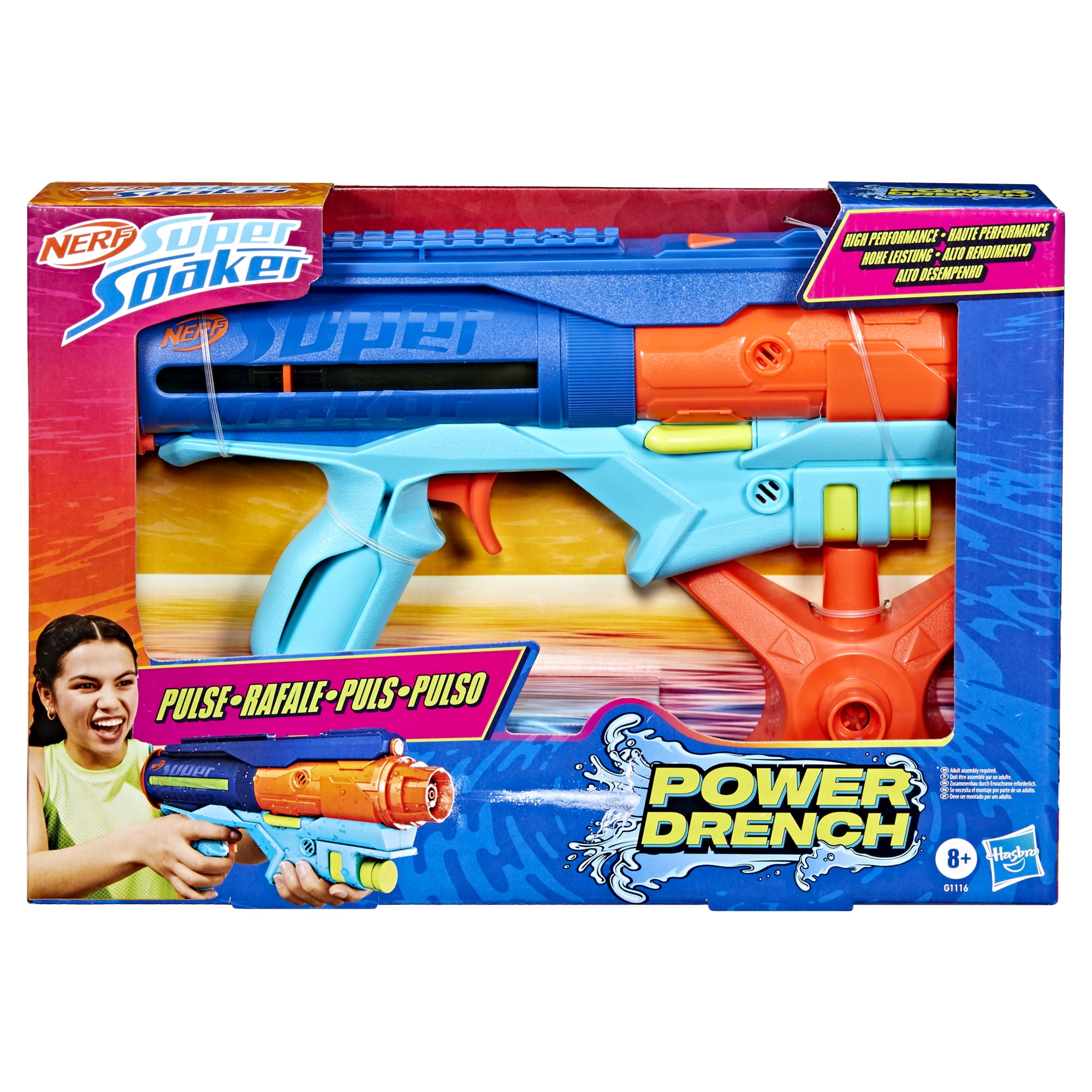 Nerf Super Soaker Power Drench Water Blaster, Water Toys, 8+