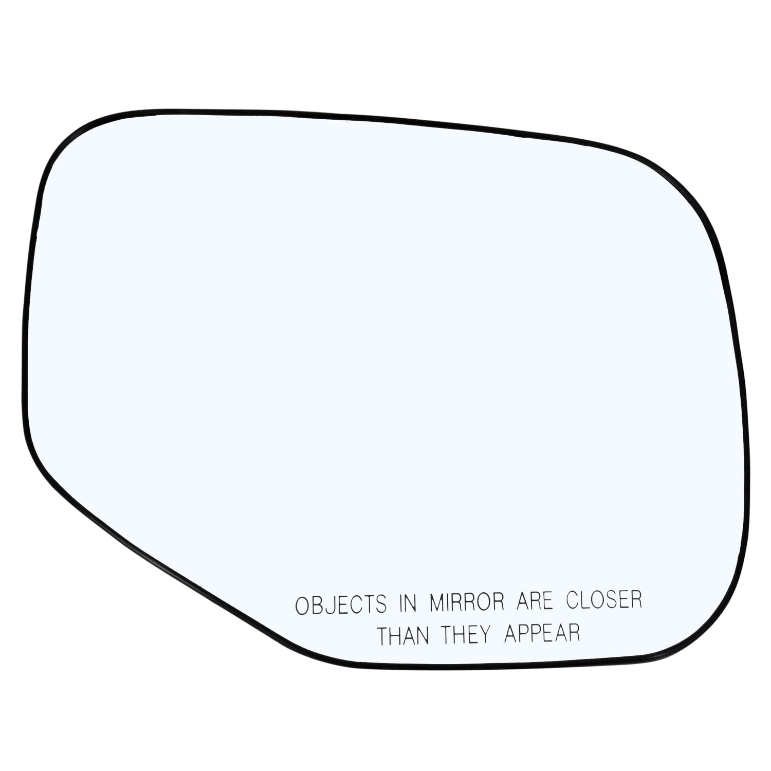 Passenger Side Door Mirror Glass Replacement with Plastic Backing Fits