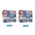 thumbnail image 7 of FORMRS 13"-13.3" Laptop Sleeve Protective Case Soft Carrying Quilted Computer Bag Cover, Black Cats and Hearts, 7 of 7