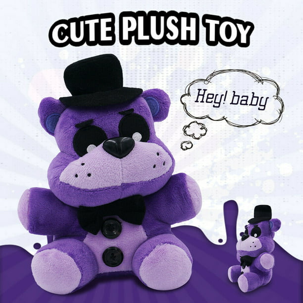 7" Purple Freddy FNAF Sanshee Plushie Five Nights at Freddy's Toys Plush Purple Bear -