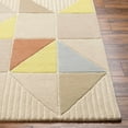 thumbnail image 4 of Hauteloom Mani Wool Living Room, Bedroom Area Rug - Contemporary - Oatmeal, Camel, Dark Beige - 18" x 18" Sample, 4 of 7