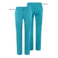 thumbnail image 5 of Adar Pro Scrubs For Women - Skinny Leg Yoga Scrub Pants - P7102P - Teal Blue - 3X, 5 of 7
