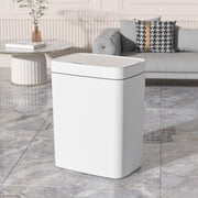 1Pcs Automatic Sensor Trash Can,Waterproof Small Bathroom Trash Can with Lid,Smart Touchless Automatic Trash Can,for Bathroom, Kitchen, Living Room, Office( with charging cable)
