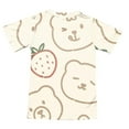 thumbnail image 6 of Cethrio Girls Outfit Sets, Summer Print Cute Shirts and Shorts Sets Beige Size 10-11 T, 6 of 6