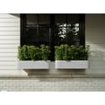 thumbnail image 4 of Veradek Demi Series Railing 36" Plastic-Stone Planter - (White/1 Pack), 4 of 9