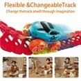 thumbnail image 6 of LOUQIBINE Kids Race Track Set with Anti Gravity 360 Electric Climbing Car, LED Light Up Car and Flexible Changeable Multicolor Tracks for Children, 6 of 7