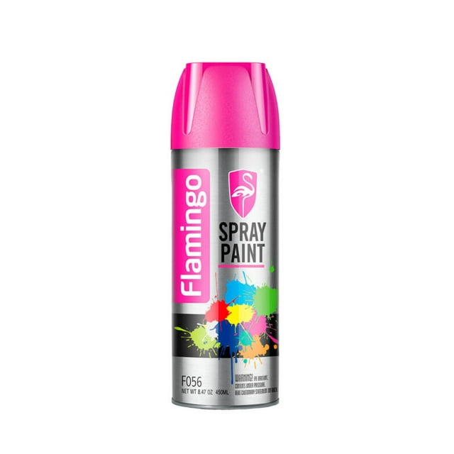 Pintura En Aerosol Flamingo De 450 Ml Color Negro Brillante