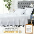 thumbnail image 3 of Yesfashion Bamboo Sheets Twin Size, 100% Bamboo Bed Sheets Deep Pocket Cooling, Luxury Super Soft Breathable Comfortable Sheet Set of 2, 3 of 10