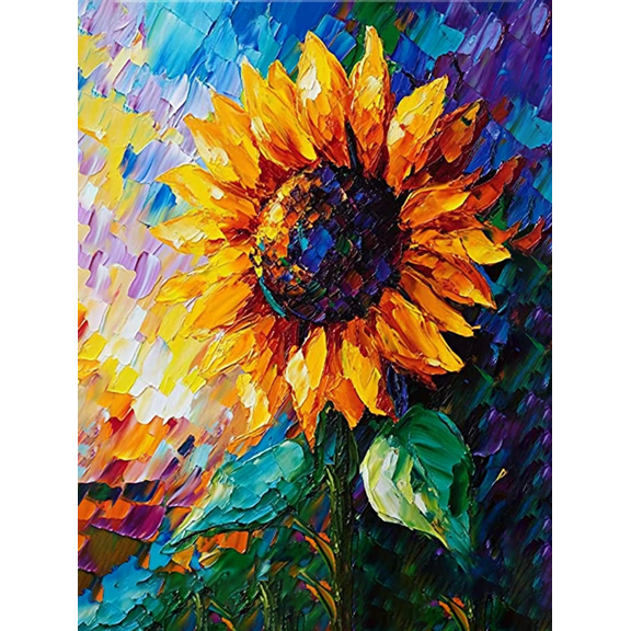 Vibrant Sunflower Canvas Wall Art,Perfect for Living Room, Bedroom, Kitchen, Office, and Dining Room Decoration.