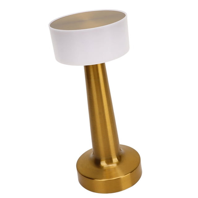 Lámpara De Mesa Portátil, Luz De Mesita De Noche Con Atenuación Continua, 3 Colores Claros, Metal Y Acrílico Para Bares