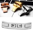 thumbnail image 4 of Deployment Clasp, Stainless Steel Durable High Hardness Polished Finish Folding  Clasp Double Pull Button  For Watch Accessories, 4 of 8