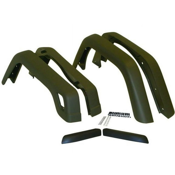 Fender Flare - Compatible with 1997 - 2006 Jeep Wrangler 1998 1999 2000 2001 2002 2003 2004 2005