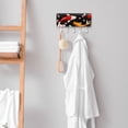 thumbnail image 7 of PhooArto Key Holder for Wall Decorative with 5 Key Hooks, Koi Fish Cherry Flower Pattern Holders Wall Mount Organizer with Mail Key Rack, Self Adhesive, 7 of 7