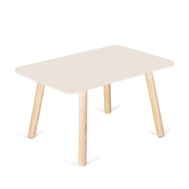 Mesa amplia recatangular Duduk para niños y niñas blanco 4 Duduk MES-REC