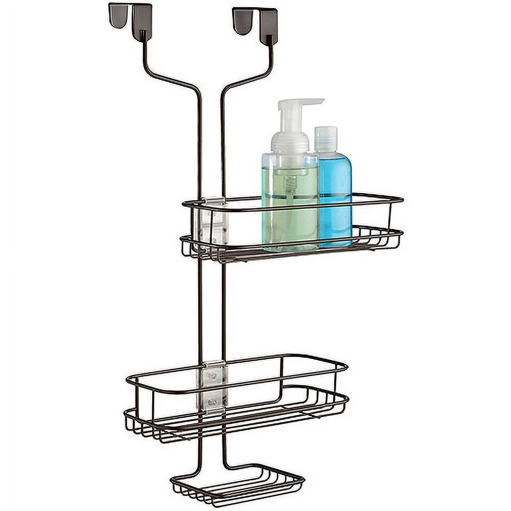 Interdesign Linea Adjustable Shower Caddy Silver