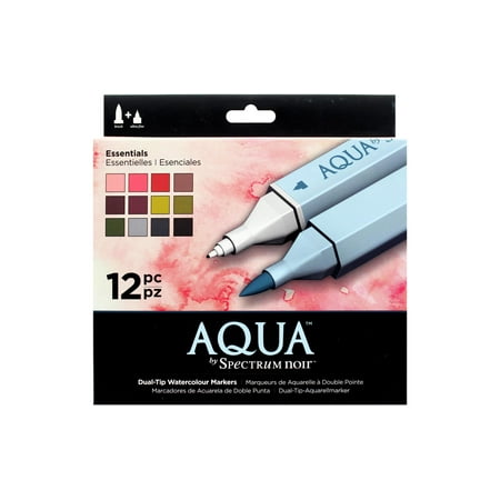 UPC: 0709650816848 | Spectrum Noir Aqua Markers: Essentials  12 pk