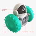 thumbnail image 5 of Juguete rompecabezas para perros: dispensador interactivo de golosinas, entrenamiento de juego duradero para perros pequeños/medianos (azul) Juguete para perros con forma de robot, 5 of 5