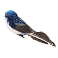 thumbnail image 2 of Pájaros de Espuma Artificial, Clip en Adornos de Pájaros Emplumados, Artesanía de Bricoje para , Jardín, Césped, Decoración, Accesorios de F Azul CUTICAT Ornamento del jardín al aire libre, 2 of 8