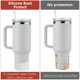 thumbnail image 5 of Uxcell Funda de Botella de Agua de Silicona [2PCS] - Funda Protectora Antideslizante para Proteger Botellas de Agua de Rasguños - [Blanco - 2.75 IN], 5 of 7