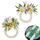 thumbnail image 4 of Anillo de servilleta con forma de conejito de Pascua, diseño de orejas de conejo y huevo de Pascua, para cenas, fiestas, decoración festiva de mesa primaveral., 4 of 7