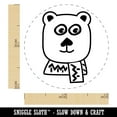 thumbnail image 2 of Cozy Polar Bear Rubber Stamp for Scrapbooking Crafting Stamping - Mini 1/2 Inch, 2 of 7