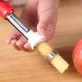 thumbnail image 4 of Sembradore Peladora de Frutas, Herramiente de Cocina Descorazonadora de Peras de Acero inoxidable, multifuncio Portátil 2 en 1, Adecuada para el Hogar y los Viejes, 4 of 7