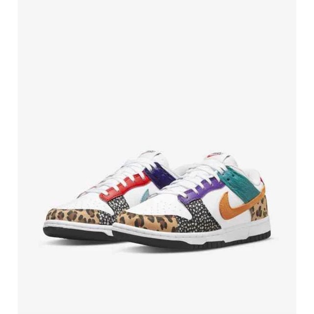 Nike Dunk Low women's Patchwork DN3866-100 Sneakers Shoes Woman Men's Size
