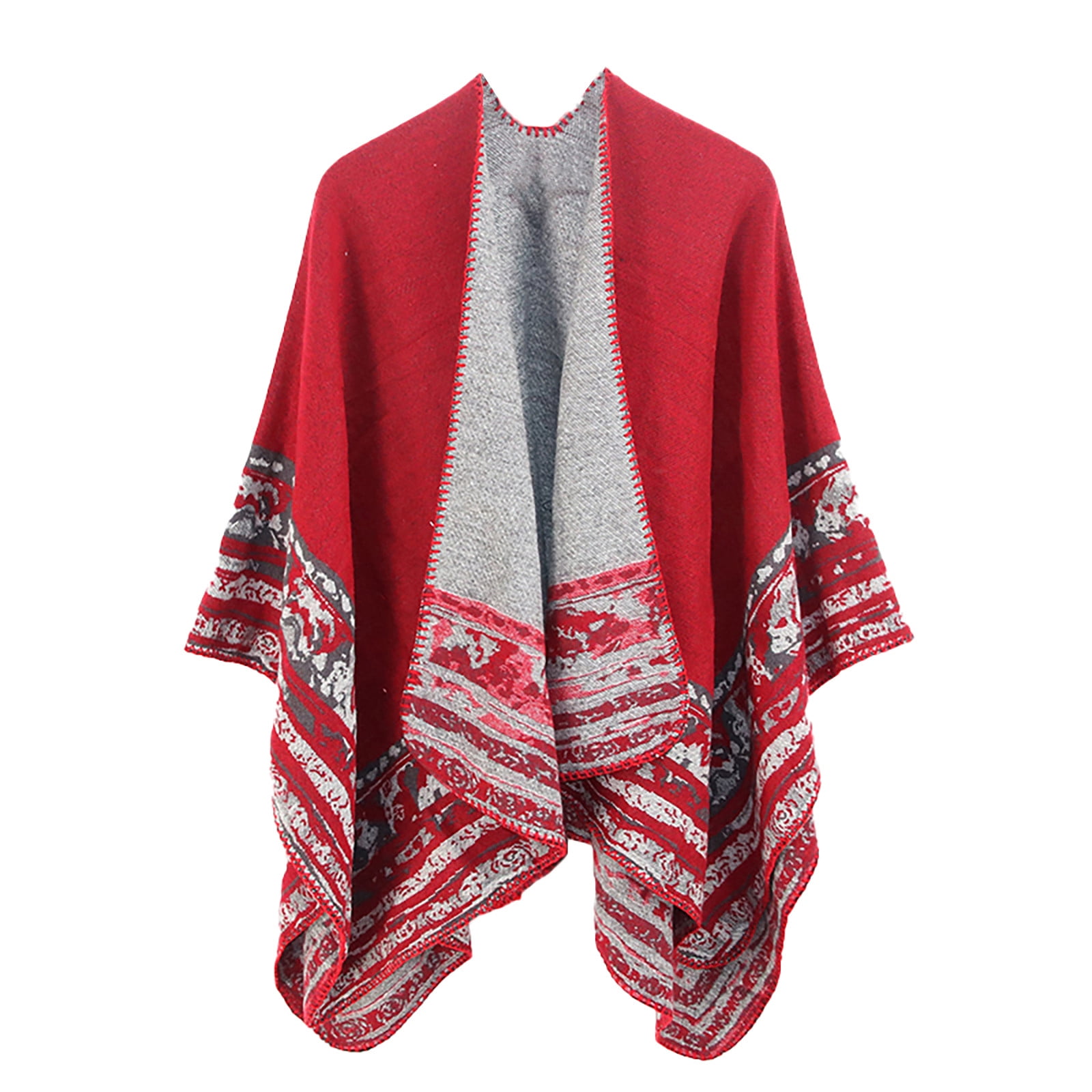 Vikakiooze 2022 Wearable Blanket Women Winter Warm Oversized Printing