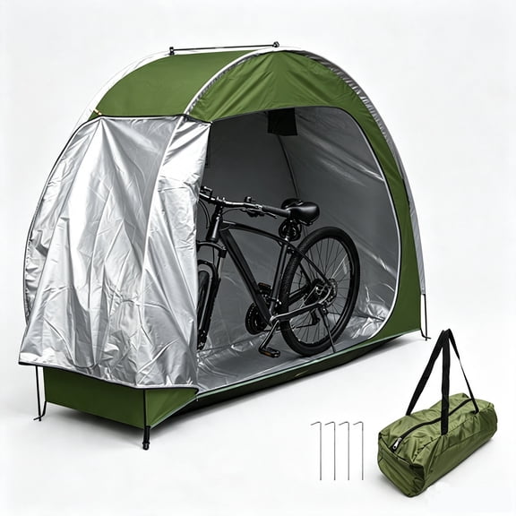 Outdoor Bike Covers Storage Tent,210D Oxford Thick Waterproof Fabric,Bike Storage Shed for 1 to 2 Bikes