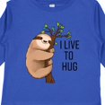 thumbnail image 4 of Inktastic I Live to Hug Cute Sloth on a Branch Boys or Girls Long Sleeve Toddler T-Shirt, 4 of 5