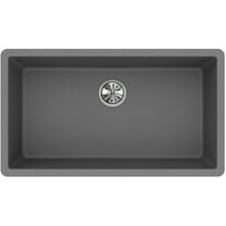 Elkay Quartz Classic 33" x 18-7/16" x 9-7/16", Single Bowl Undermount Sink, Greystone