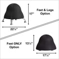 thumbnail image 2 of Pemberly Row Ball Office Chair in Black Vinyl, 2 of 2