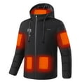 thumbnail image 4 of ZCFZJW Heated Jackets for Men with 11 Heating Zones, Waterproof Long Sleeve Zip up Heated Coat for Men & Women Electric Rechargable Heated Hoodie Tops Black M, 4 of 5