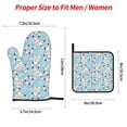 thumbnail image 2 of Pofeuu Baby Elephant Print Oven Mitts and Pot Holders 4 pcs Set,High Heat Resistant 500 Degree Extra Thicken Long Kitchen Cotton Oven Glove for Cooking, 2 of 6