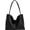 Black, variant on Womens Retro Tote Bag Soft Vegan Leather Shoulder Bag Large Purse Y2k Handbag Casual Work Top Handle Satchel
