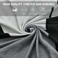 thumbnail image 6 of Topchances Sectional Couch Covers, L Shape Sofa Slipcover for 3+3 Seat Couch, Universal Stretch Furniture Protector with 4pcs Pillowcase (Black&White), 6 of 8