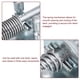 thumbnail image 4 of Pasador de Barril 2Uds 12x165mm Pasador de Puerta Galvanizado de Acero Al Carbono Con Resorte Cerradura Deslizante para Puertas de Remolque Armarios Cofres (Plateado), 4 of 5