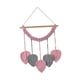 thumbnail image 3 of Tapiz de macramé para pared, tapiz de hojas, decoración bohemia, artesanía, hecho a mano, tejido Rosa, 3 of 9