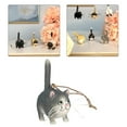 thumbnail image 3 of Lovely Resin Cat Figurine Hanging Ornament Statue for Car Tabletop Decor Decoration - Gray, 3 of 8
